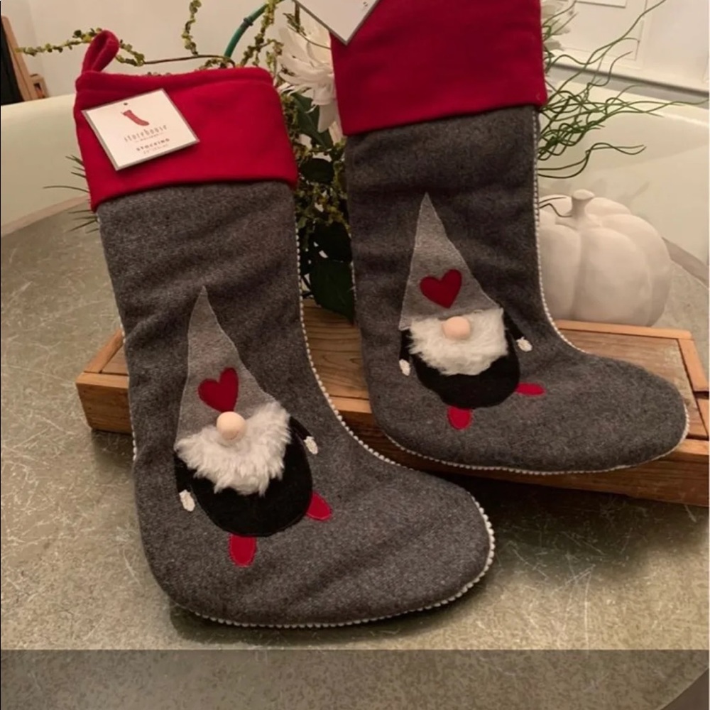 STOREHOUSE  GNOME CHRISTMAS STOCKINGS SET